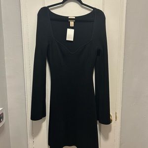 Sweetheart Knit Sweater Dress